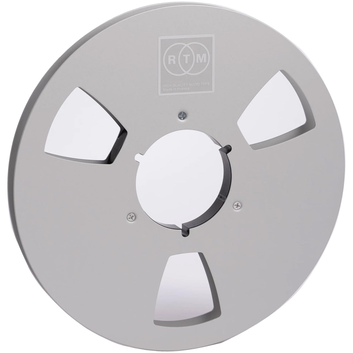 RTM R39610 10.5" Empty Metal Reel for 1/2" Tape with NAB Hub in Hinged Box - Silver