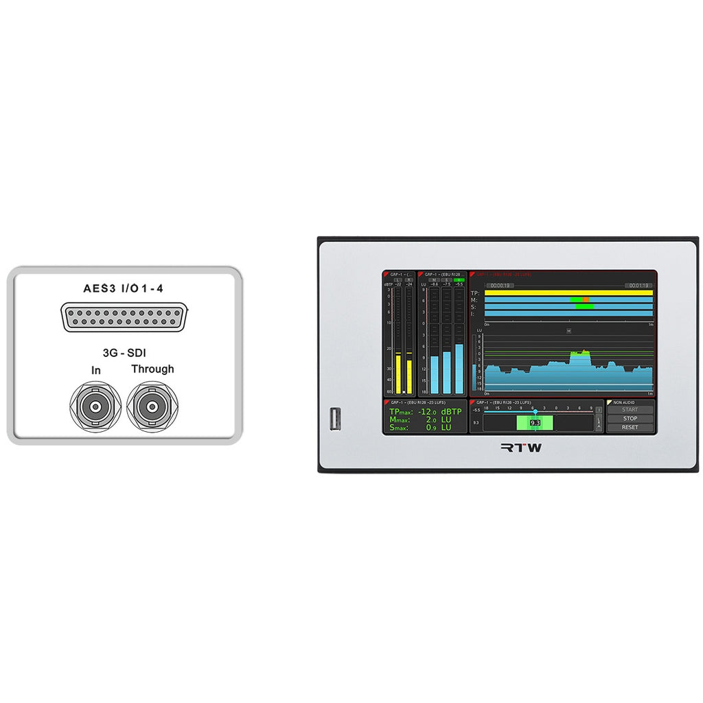 RTW TouchMonitor TM7-Rack 7" Rack-Mount Loudness Monitor with AES and Analog I/O