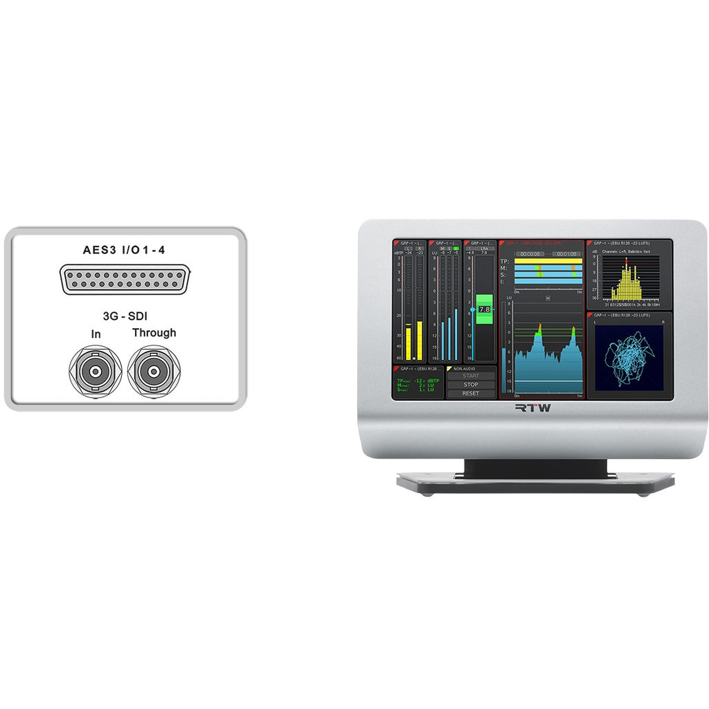 RTW TouchMonitor TM7-Video 7" Desktop Loudness Monitor with AES and 3G/SDI I/O