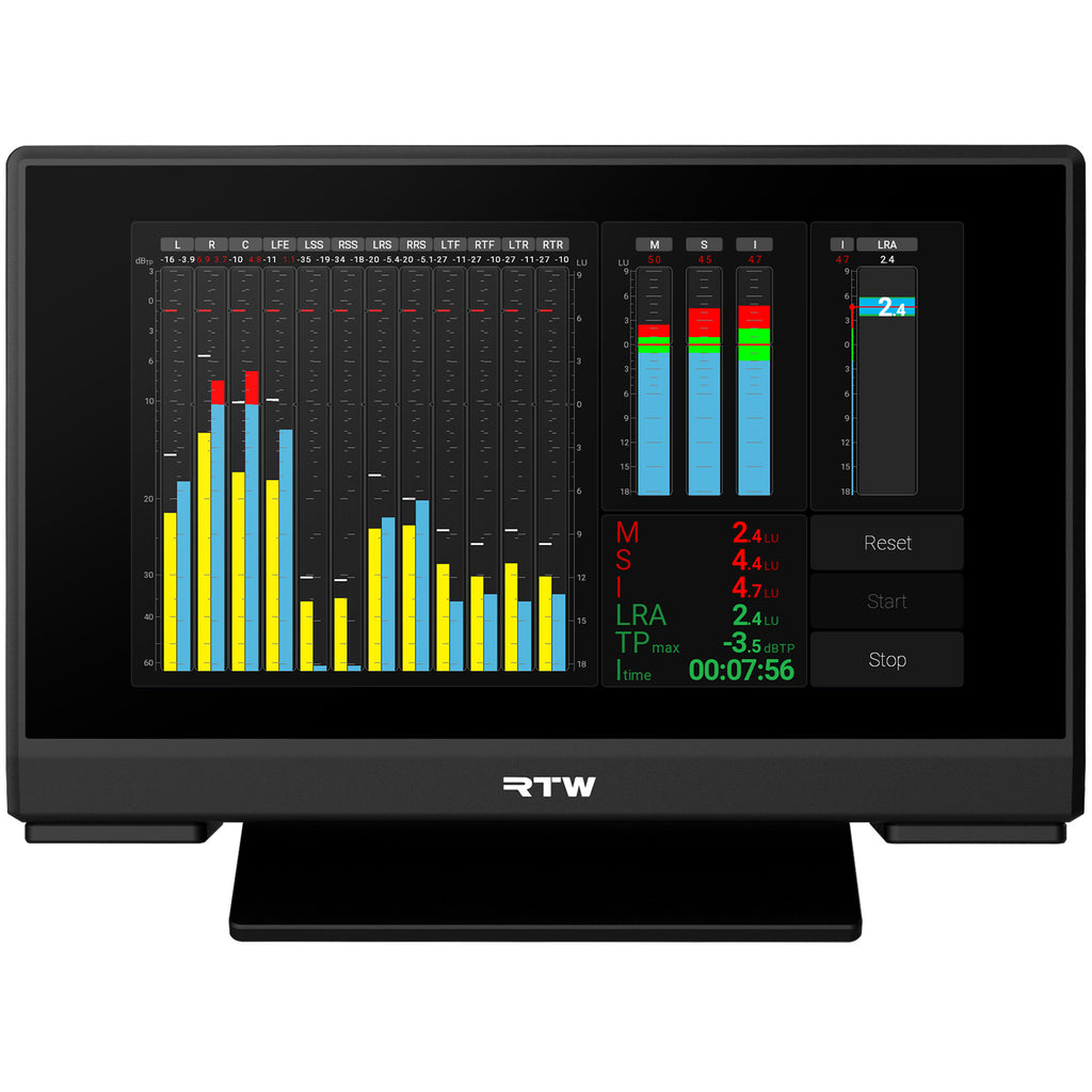 RTW TouchMonitor 5 Advanced Loudness Meter with Ravenna Connectivity