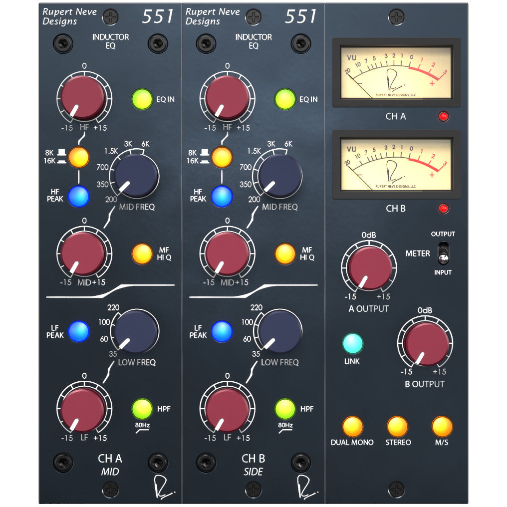 Rupert Neve Designs 551 Inductor EQ Plug-In - Electronic Delivery