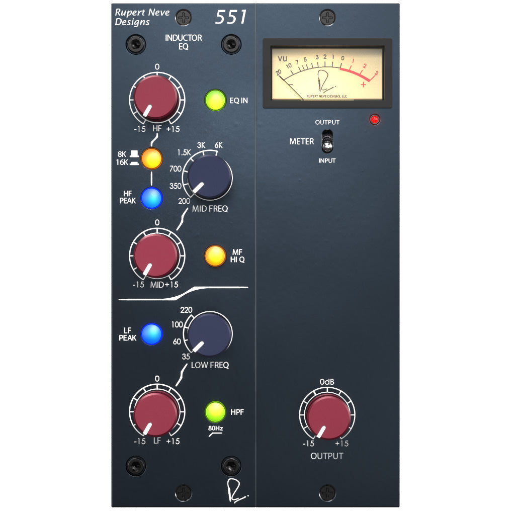 Rupert Neve Designs 551 Inductor EQ Plug-In - Electronic Delivery