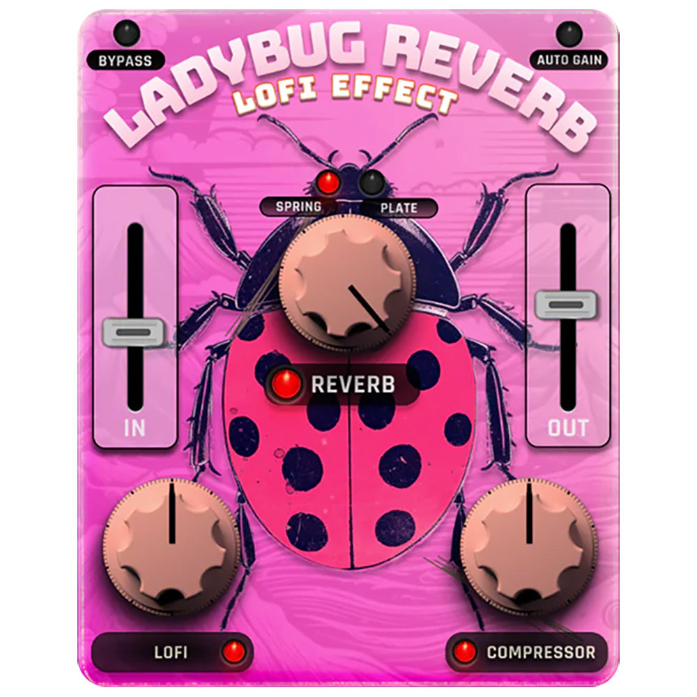 Safari Audio LadyBug Reverb LoFi Reverb Machine Plug-in - Electronic Delivery