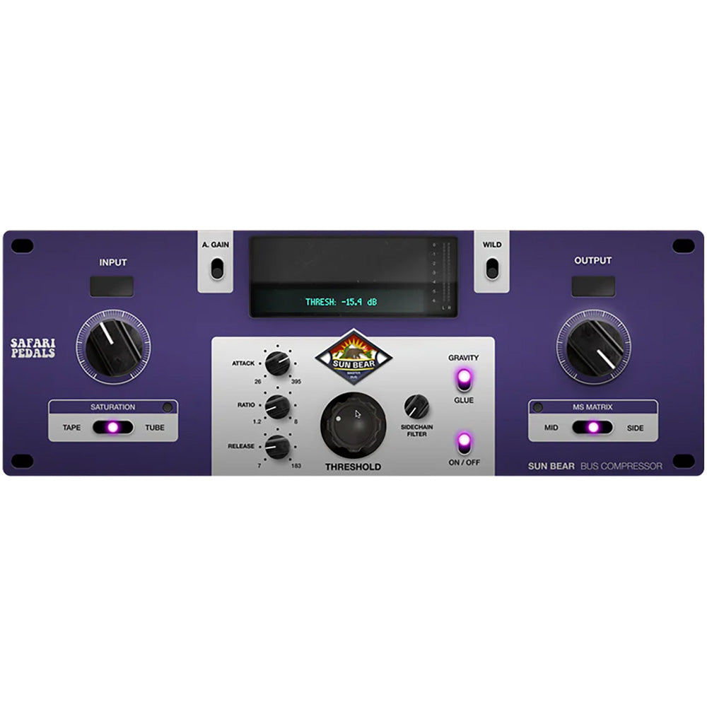 Safari Audio Sun Bear Bus Mastering Grade Bus Compressor Plug-in - Electronic Delivery