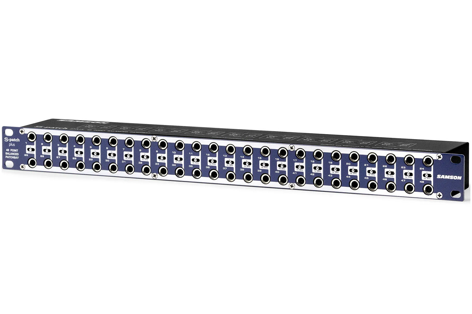 SAMSON S-PATCH+ 48ポイント パッチベイ Samson S-Patch Plus 48-Point Balanced Patch Bay – Vintage King
