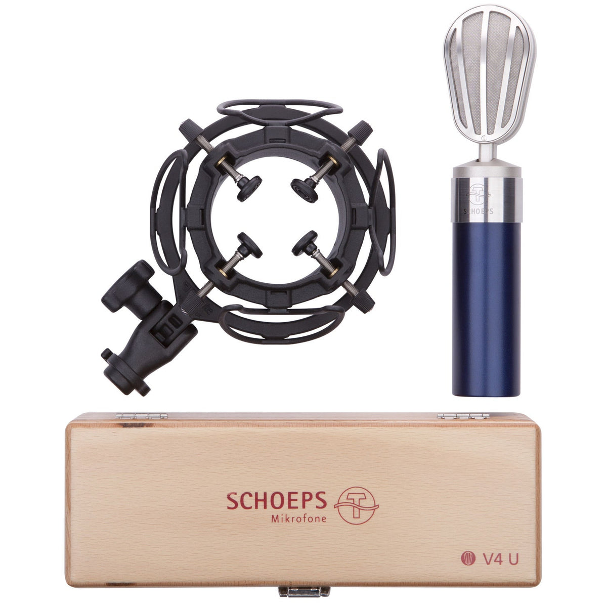 Schoeps V4 USM Studio Condenser Vocal Microphone Set - Blue