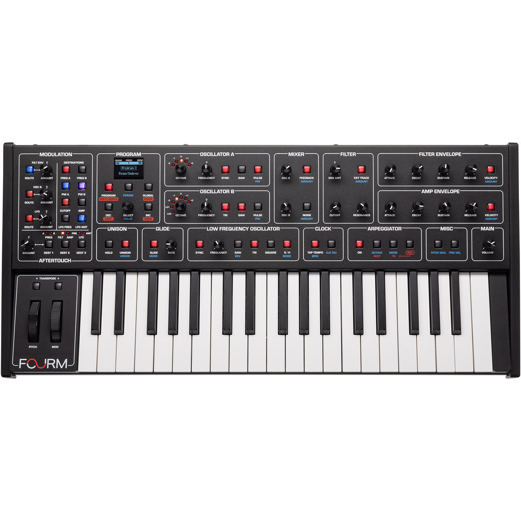 Sequential Fourm Compact 37-Key Keyboard Analog Synthesizer (Demo Deal)