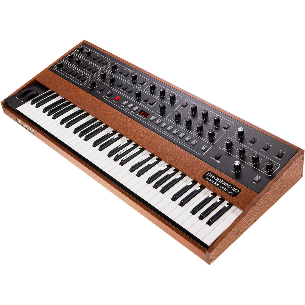 Sequential Prophet-10 61-Key Polyphonic Analog Synthesizer - Special Edition Lacewood