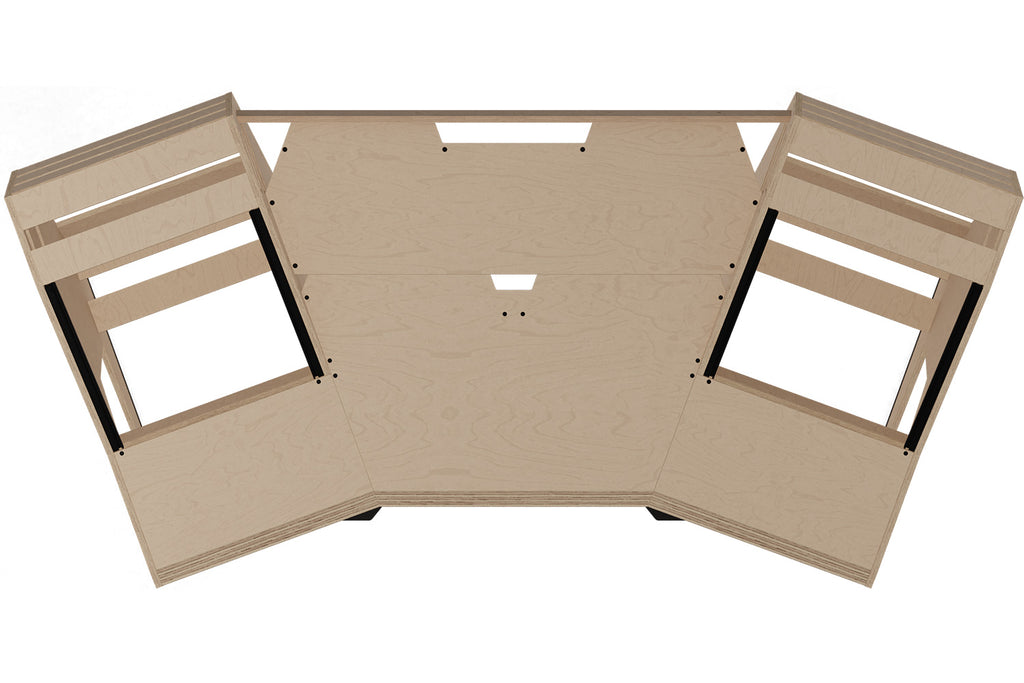 Sessiondesk GUSTAV 2.0 Studio Desk with KEY medium Keyboard Drawer - 100% Birch