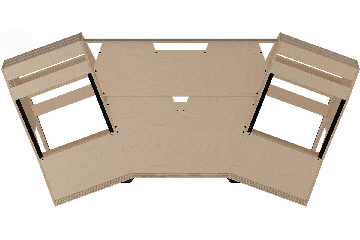 Sessiondesk GUSTAV 2.0 Studio Desk with KEY medium Keyboard Drawer - 100% Birch