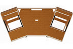 Sessiondesk GUSTAV 2.0 Studio Desk with KEY medium Keyboard Drawer - 60s Brown