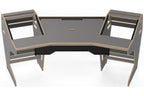 Sessiondesk GUSTAV 2.0 Studio Desk with KEY medium Keyboard Drawer - 80s Grey