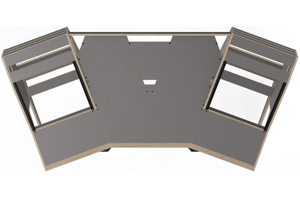 Sessiondesk GUSTAV 2.0 Studio Desk with KEY medium Keyboard Drawer - 80s Grey