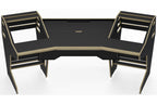 Sessiondesk GUSTAV 2.0 Studio Desk with KEY medium Keyboard Drawer - 90s Black