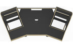 Sessiondesk GUSTAV 2.0 Studio Desk with KEY medium Keyboard Drawer - 90s Black