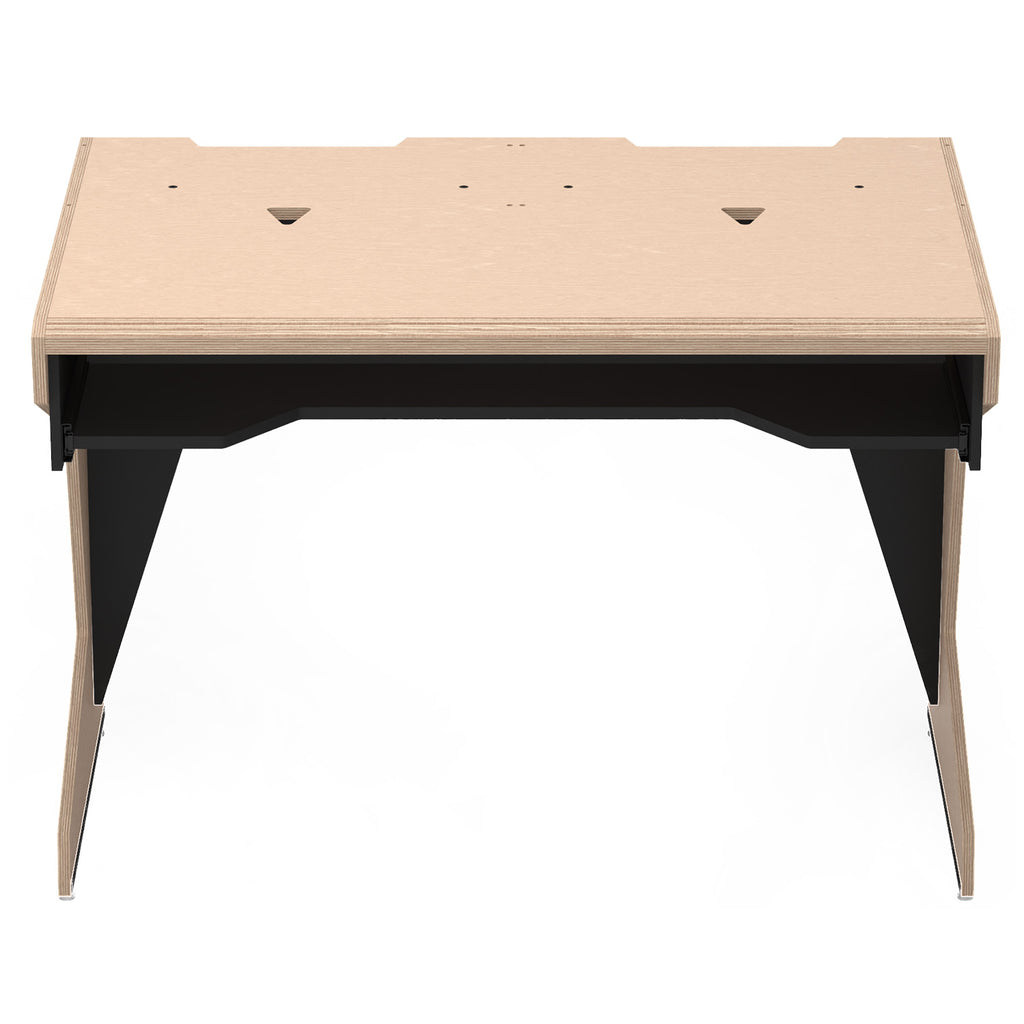 Sessiondesk HOME small 2.0 Studio Desk with KEY small Keyboard Drawer - 100% Birch