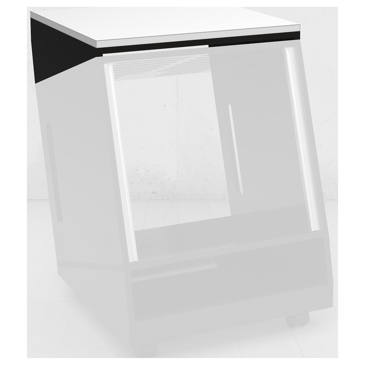 Sessiondesk NIVEL Fixed Tabletop Extension - 20s white