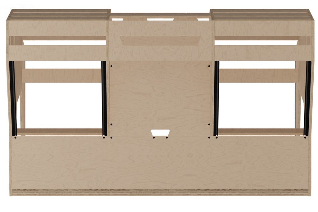 Sessiondesk OKTAV 2.0 Studio Desk with KEY big Keyboard Drawer - 100% Birch