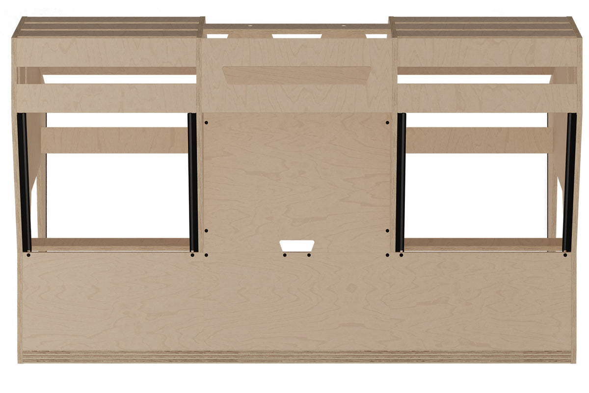 Sessiondesk OKTAV 2.0 Studio Desk with KEY big Keyboard Drawer - 100% Birch