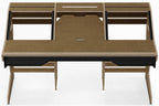 Sessiondesk OKTAV 2.0 Studio Desk with KEY big Keyboard Drawer - 50s Brown