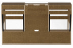 Sessiondesk OKTAV 2.0 Studio Desk with KEY big Keyboard Drawer - 50s Brown