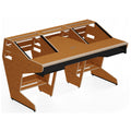 Sessiondesk OKTAV 2.0 Studio Desk with KEY big Keyboard Drawer - 60s Brown