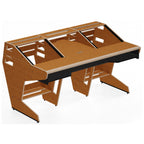 Sessiondesk OKTAV 2.0 Studio Desk with KEY big Keyboard Drawer - 60s Brown