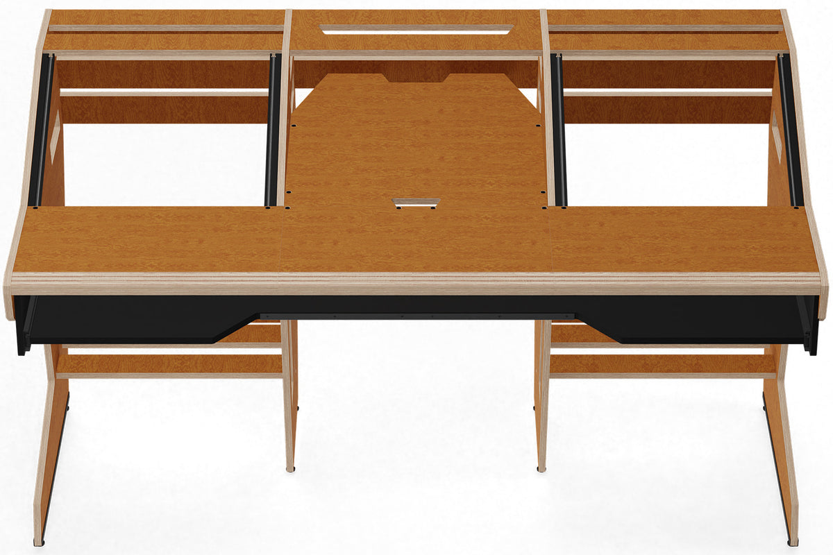 Sessiondesk OKTAV 2.0 Studio Desk with KEY big Keyboard Drawer - 60s Brown