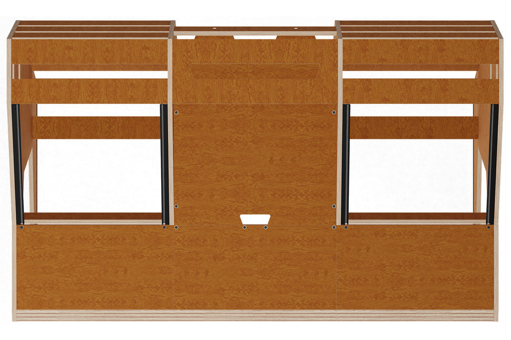 Sessiondesk OKTAV 2.0 Studio Desk with KEY big Keyboard Drawer - 60s Brown
