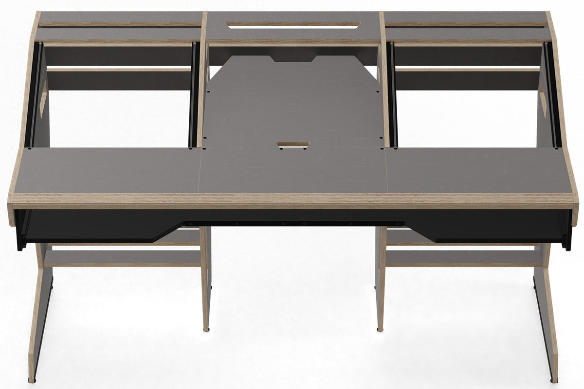 Sessiondesk OKTAV 2.0 Studio Desk with KEY big Keyboard Drawer - 80s Grey