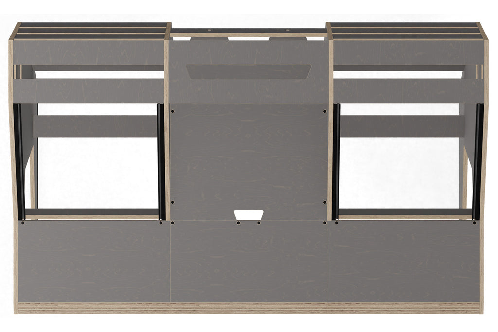 Sessiondesk OKTAV 2.0 Studio Desk with KEY big Keyboard Drawer - 80s Grey