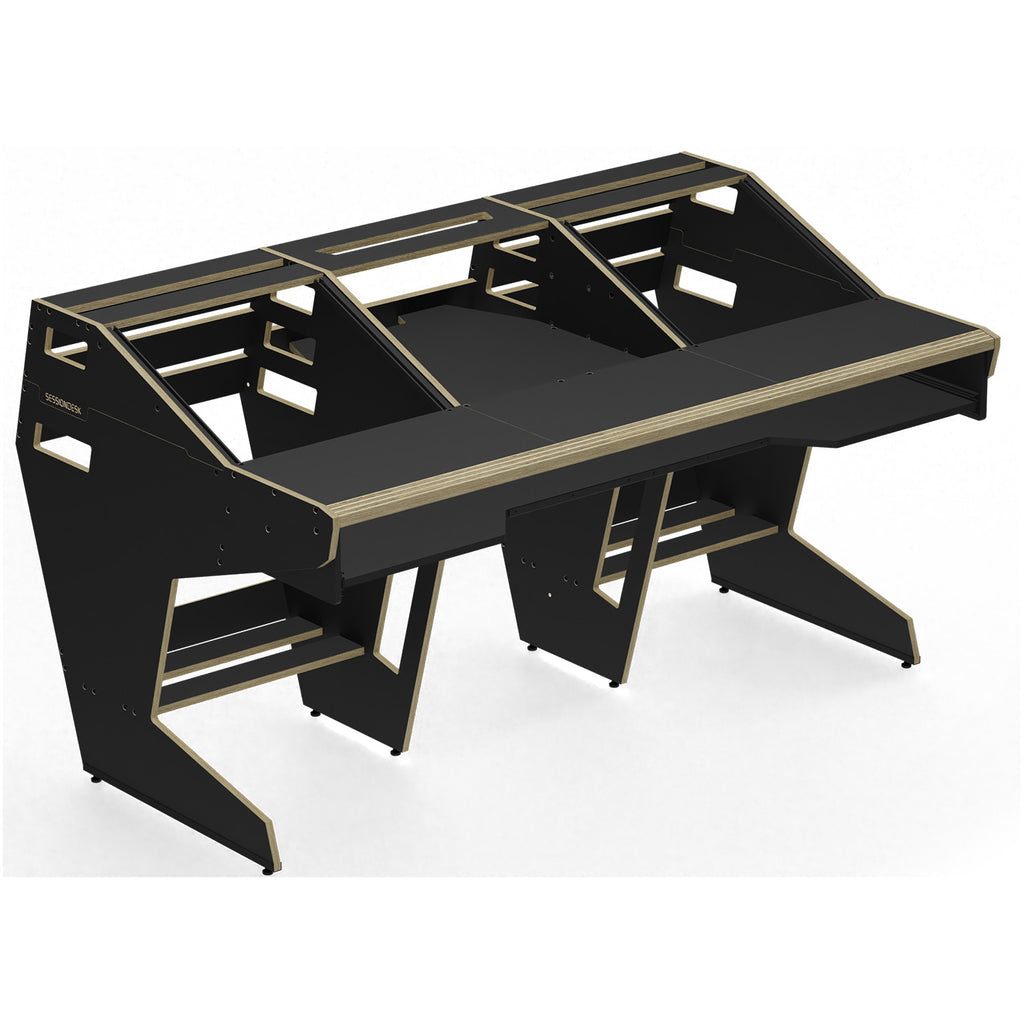 Sessiondesk OKTAV 2.0 Studio Desk with KEY big Keyboard Drawer - 90s Black