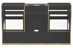 Sessiondesk OKTAV 2.0 Studio Desk with KEY big Keyboard Drawer - 90s Black