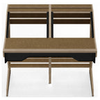 Sessiondesk QUINTAV 2.0 Studio Desk with KEY small Keyboard Drawer - 50s Brown