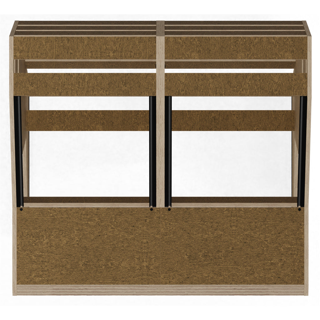 Sessiondesk QUINTAV 2.0 Studio Desk with KEY small Keyboard Drawer - 50s Brown