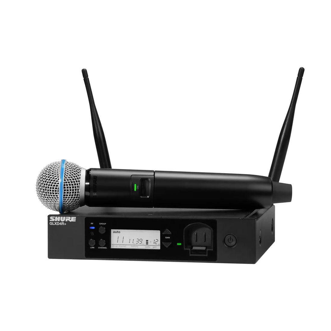Shure GLXD24R+/B58 Digital Wireless Rack System with BETA58A Vocal Microphone