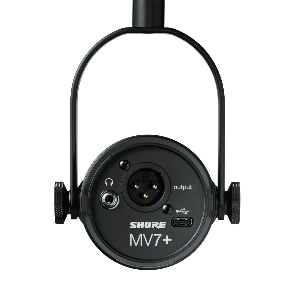 Shure MV7+ Hybrid Dynamic Podcast Microphone - Black (Demo Deal)