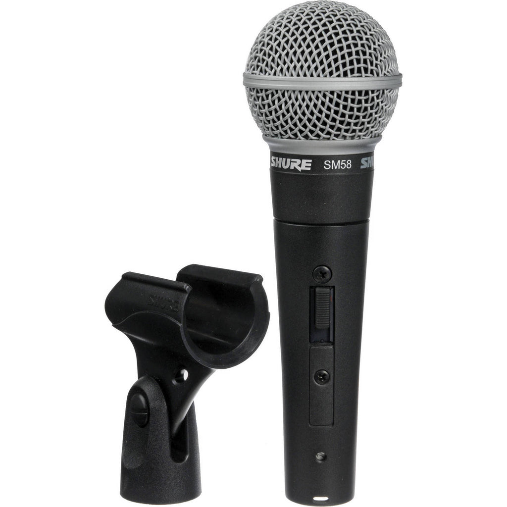 Shure SM58S Cardioid Dynamic Vocal Microphone with Switch