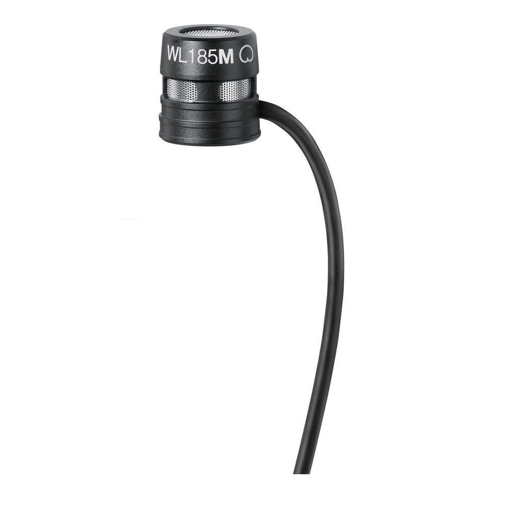 Shure WL185m Cardioid Lavalier Microphone - Black, LEMO Connector