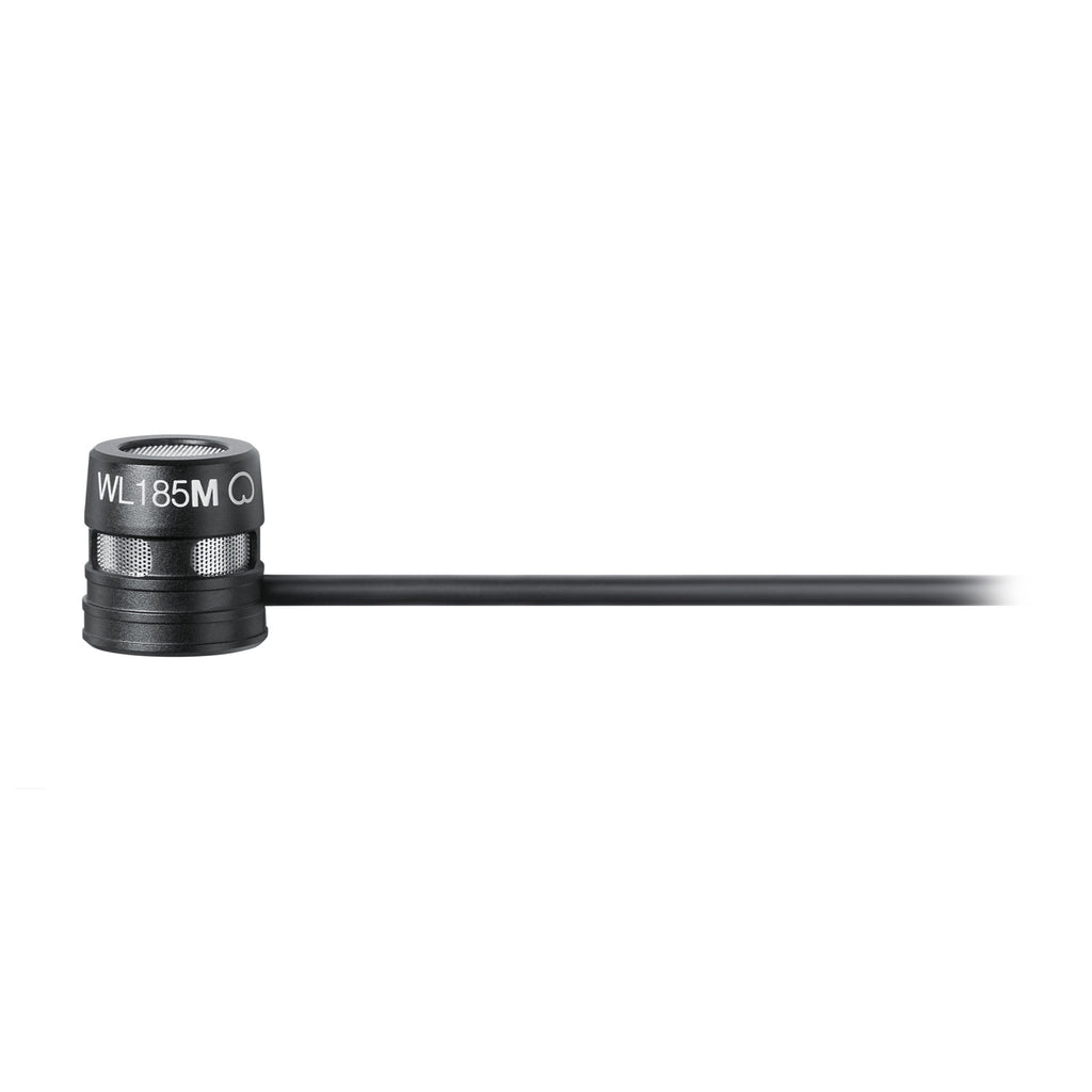 Shure WL185m Cardioid Lavalier Microphone - Black, LEMO Connector
