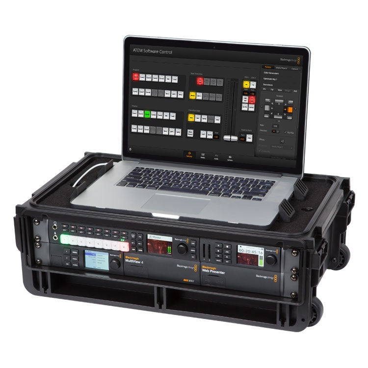 SKB 1SKB-iSF2U iSeries 2U Studio Flyer Laptop Rack Case