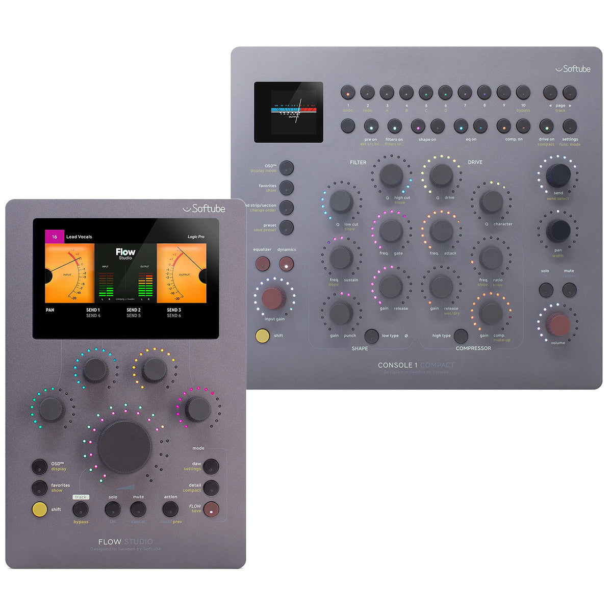Softube Compact Studio Bundle with Flow Studio and Console 1 Control Surfaces