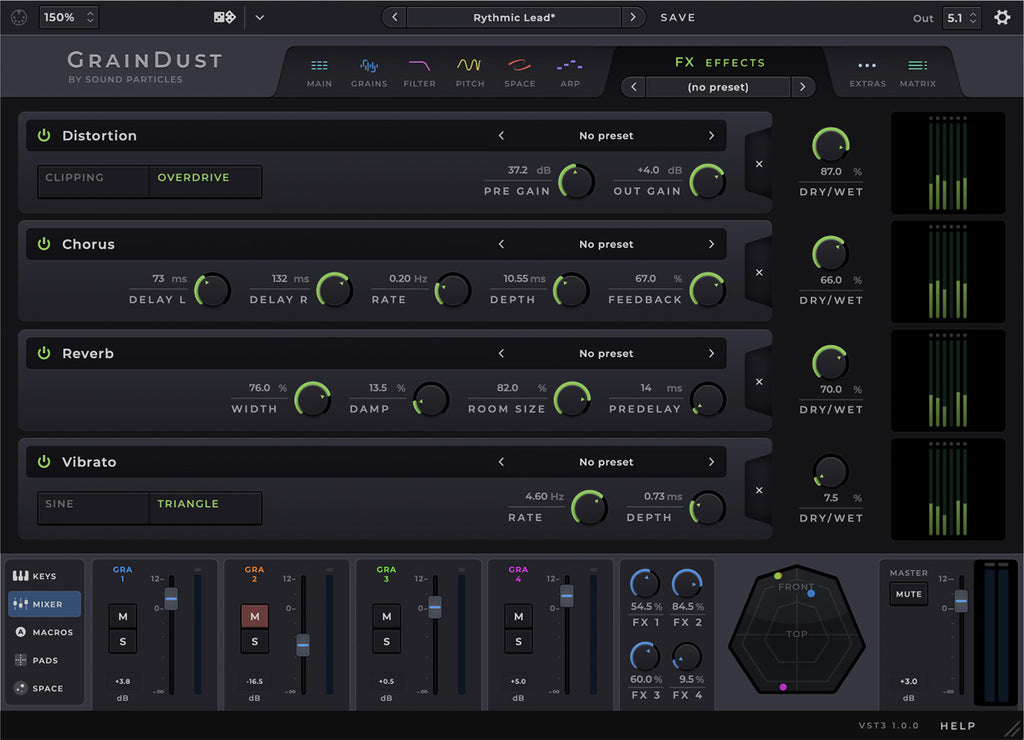 Sound Particles GrainDust Virtual Granular Synthesizer - Electronic Delivery
