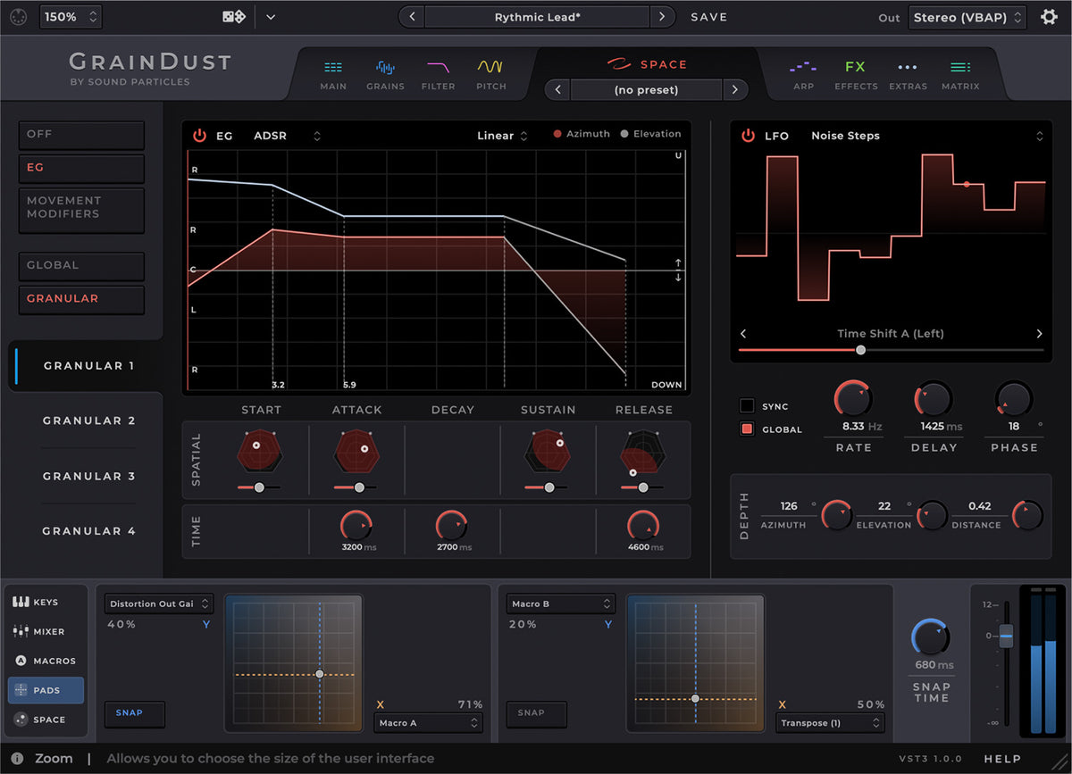 Sound Particles GrainDust Virtual Granular Synthesizer - Electronic Delivery