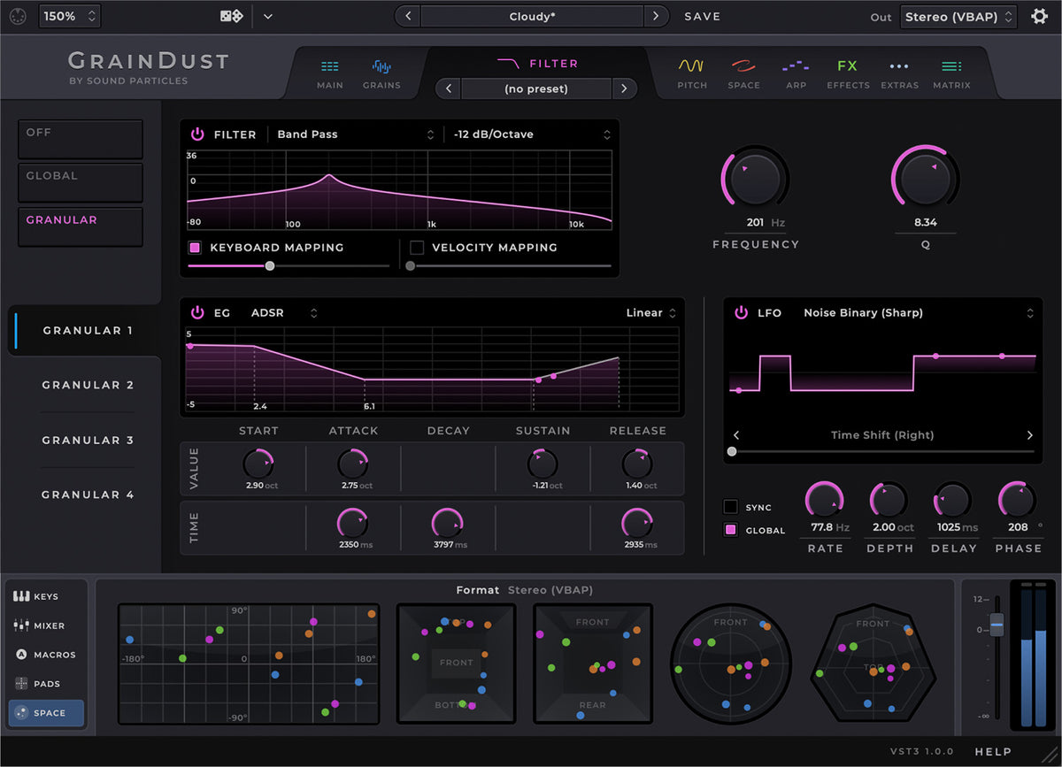 Sound Particles GrainDust Virtual Granular Synthesizer - Electronic Delivery
