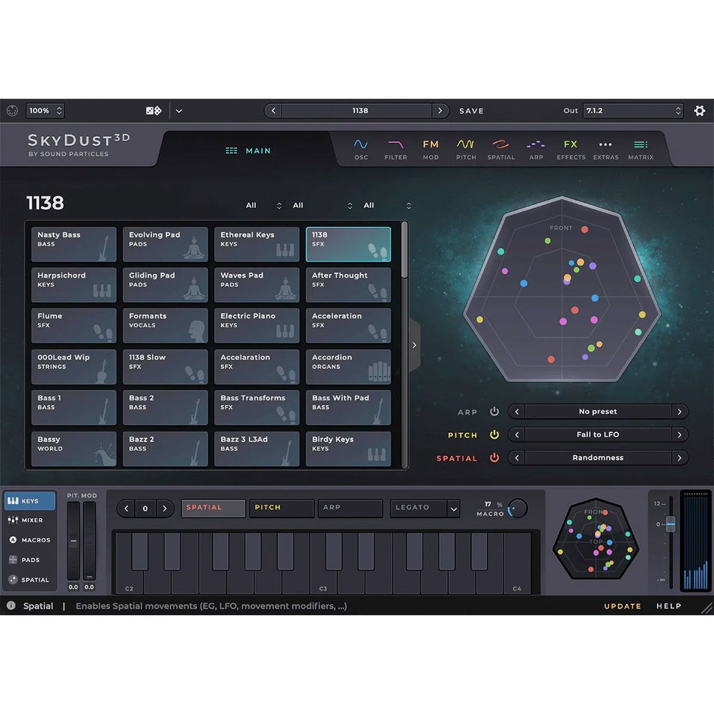 Sound Particles SkyDust 3D Immersive Synth Plug-In