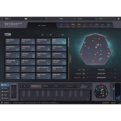 Sound Particles SkyDust 3D Immersive Synth Plug-In