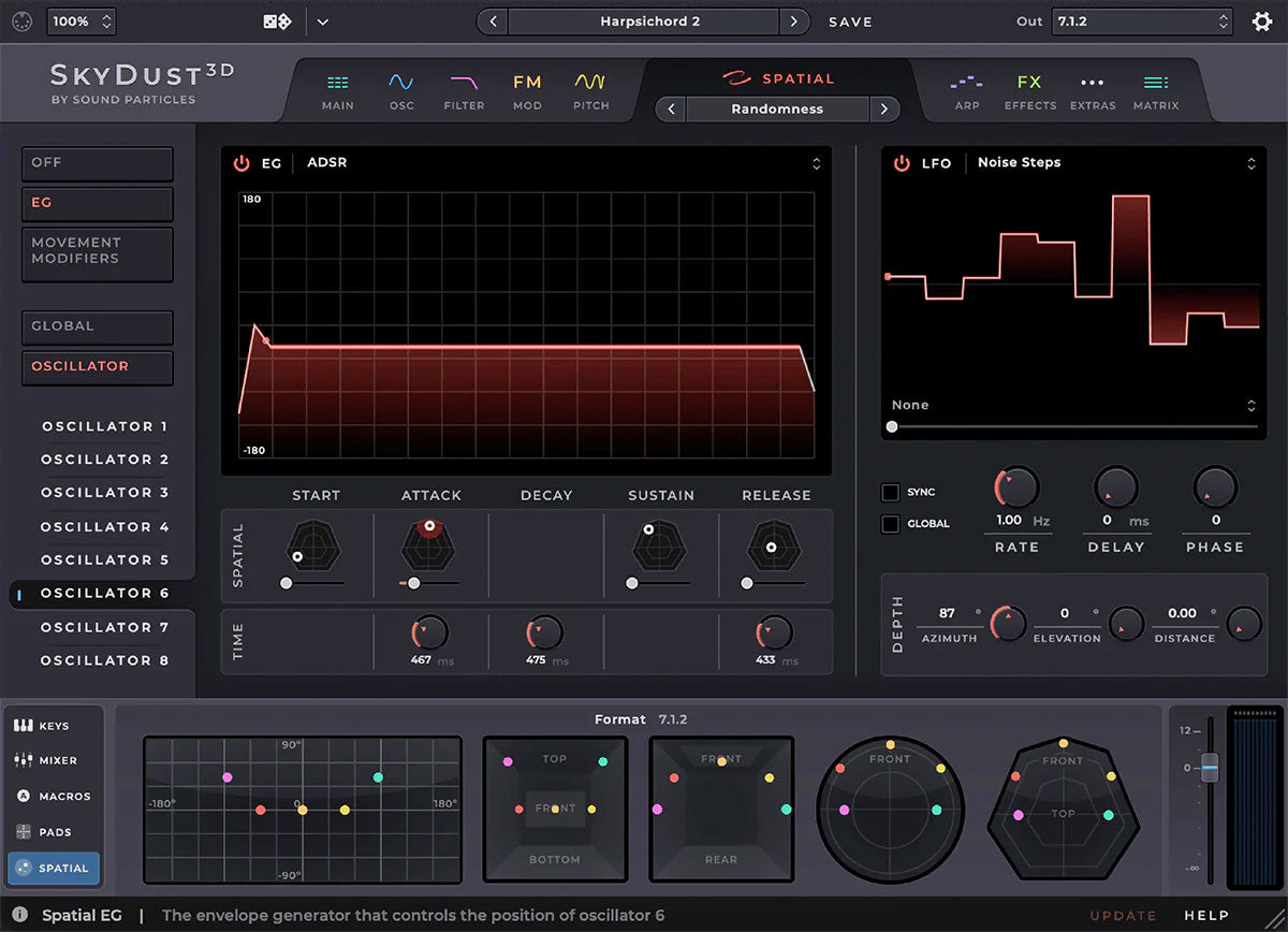 Sound Particles SkyDust 3D Immersive Synth Plug-In