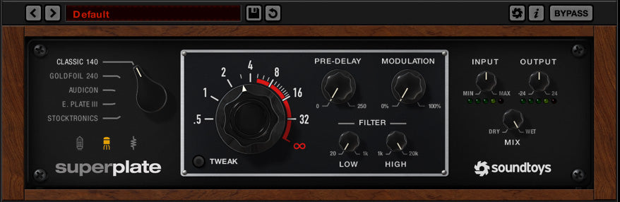 SoundToys SuperPlate Plate Reverb Plug-In - Electronic Delivery