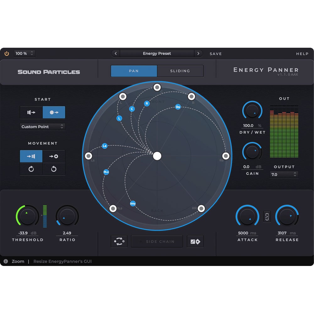 Sound Particles Energy Panner Plug-In